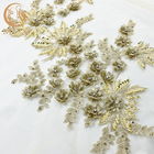 Kim cương giả Vải ren cô dâu Trang trí Polyester Chiều rộng 55 inch