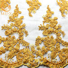 MDX Golden Sequin Net thêu ren Chiều rộng 135cm cho ngành dệt