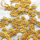 MDX Golden Sequin Net thêu ren Chiều rộng 135cm cho ngành dệt