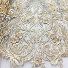 Váy cưới 3D Vải thêu ren đính cườm Mô hình hoa lạ mắt