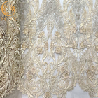 Váy cưới 3D Vải thêu ren đính cườm Mô hình hoa lạ mắt